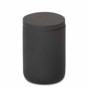 Toba amenity jar in black with lid