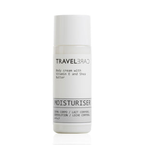 TravelCare body cream in miniature 30ml bottle