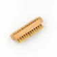 Wooden hotel nail brush with natural bristles
