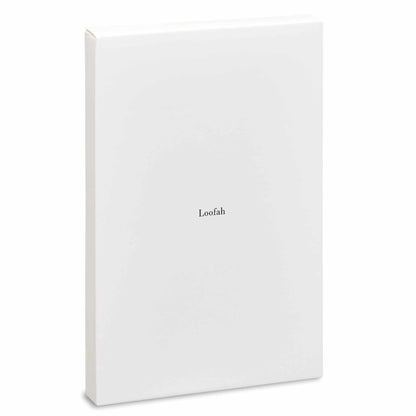 White box loofah, hotel guest amenities