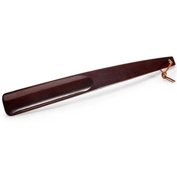 Mahogany wooden hotel shoe horn