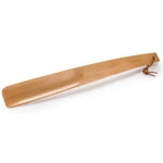 Natural wood shoe horn
