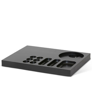 Bentley Xanthic coffee and tea wooden welcome tray in matt black